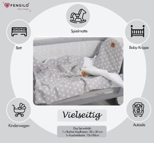 Baby Mulltücher; Mullwindeln; Spucktücher; fensilo; mulltücher baby; mulltücher baby mädchen; spucktücher baby; spucktücher baby mädchen; spucktuch junge; Fensilo baby; Fensilo baby blanket; blanket; baby blanket; muslin baby blanket; muslin girl blanket; baby boy blanket; muslin baby boy blanket; newborn; object; knitted; top view; Fensilo.com; beautiful; indoors; sheet; female; male; cover; fabric; wash; cushion; bed; polyester; satin; feminine; girly; protection; white; swaddle blanket; pillow; white pillow; comfortable; cotton; hypoallergenic; cute; design; washable; girl; boy; baby boy; baby girl; warm; comfy; care; soft; bedroom; set; size; baby pillow; adorable blanket; white background; gray; white stars; stars; moses basket; basket; basket on floor;